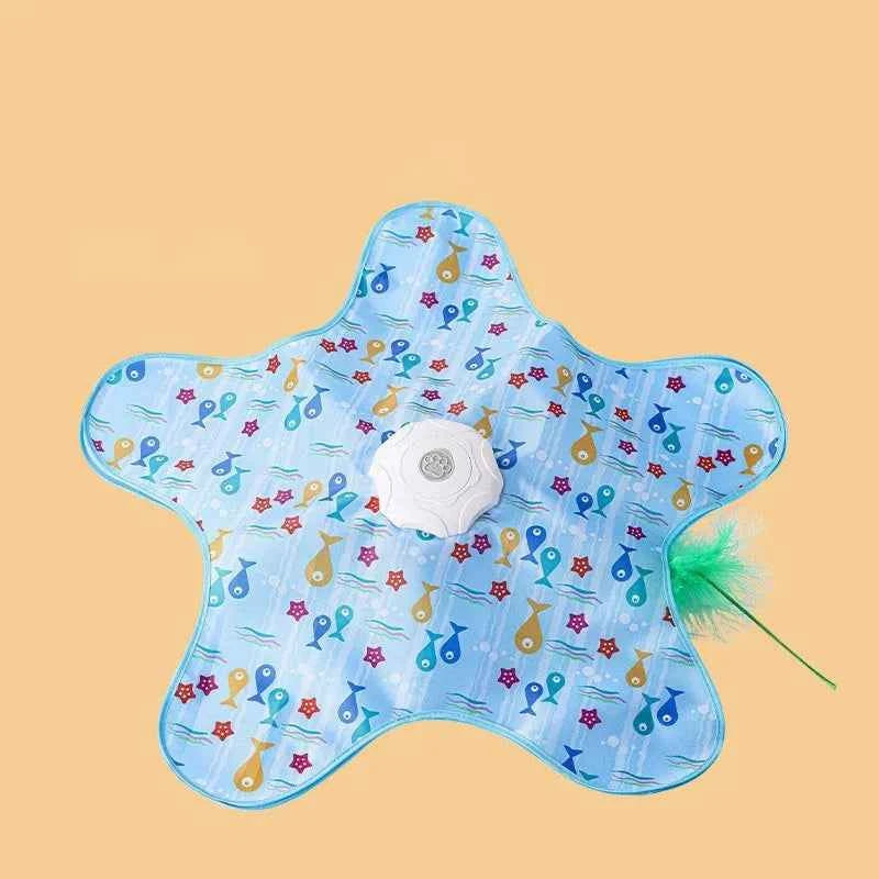 Smart Hide & Seek Cat Toy with Feather Teaser