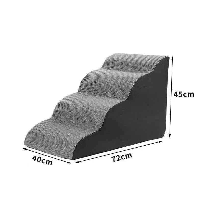 Curved Pet Stairs Ramp for Small Dogs & Cats