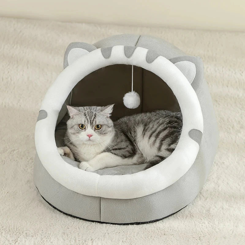 Kitten Cave Bed™ – Warm Tent House