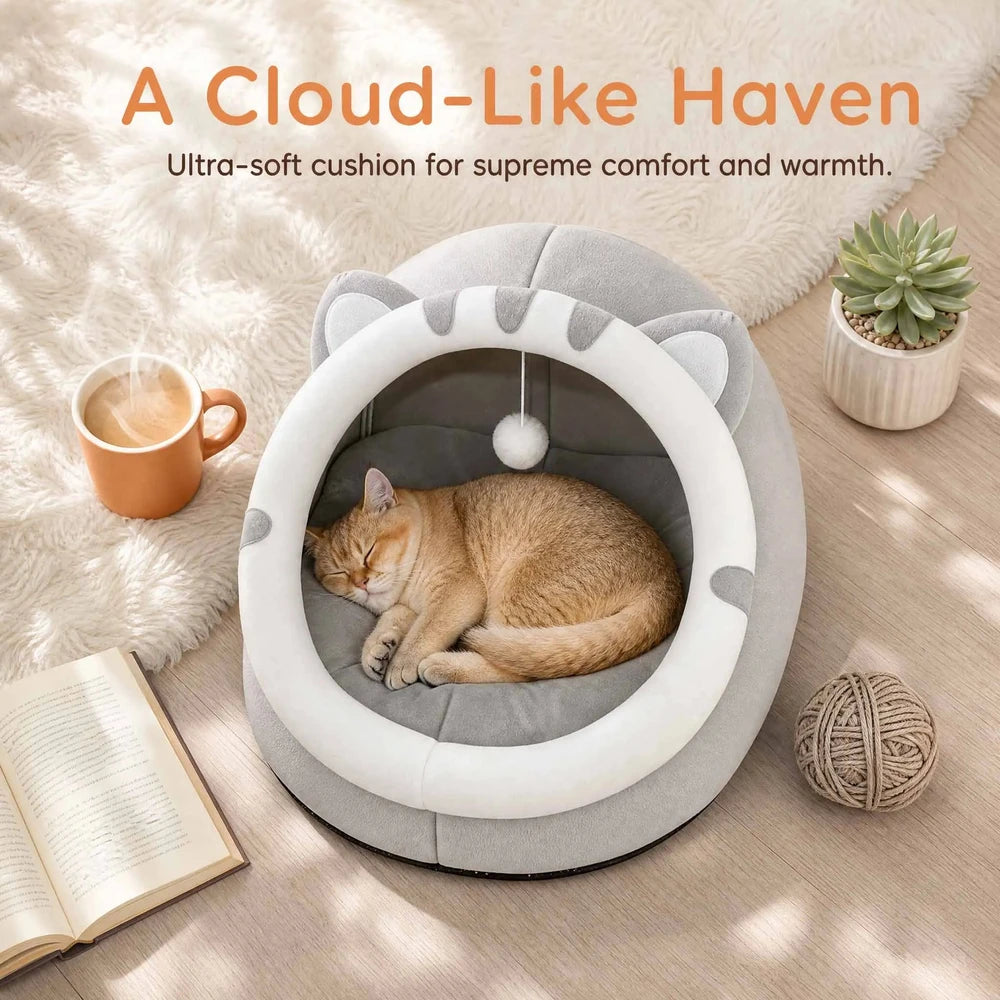 Kitten Cave Bed™ – Warm Tent House