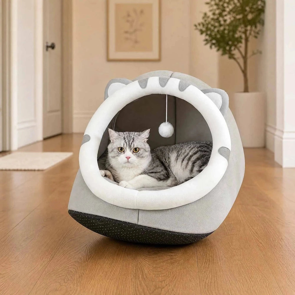 Kitten Cave Bed™ – Warm Tent House