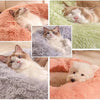 Plush Faux Fur Cat Bed