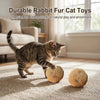 Plush Fur Catnip Ball Toy