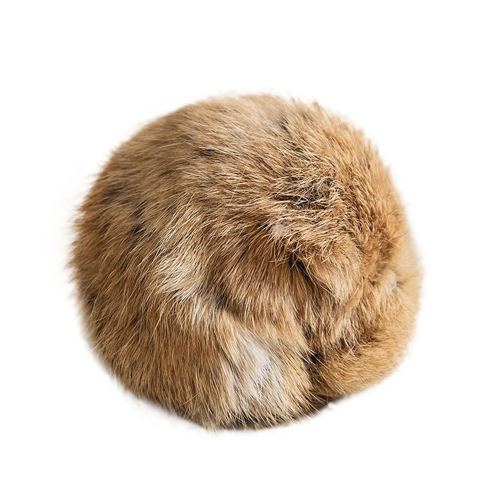 Plush Fur Catnip Ball Toy
