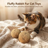 Plush Fur Catnip Ball Toy