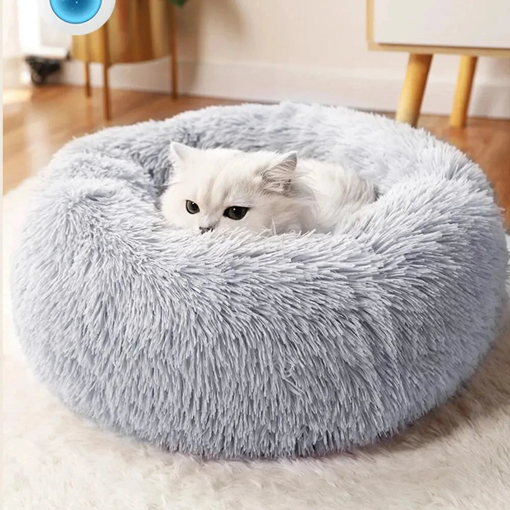 Plush Pet Nest Bed™ – Soft & Warm