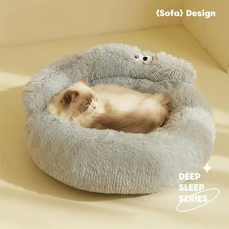 Plush Pet Nest Bed™ – Soft & Warm