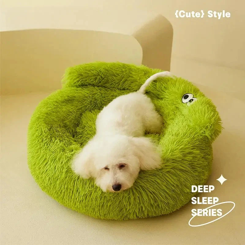 Plush Pet Nest Bed™ – Soft & Warm