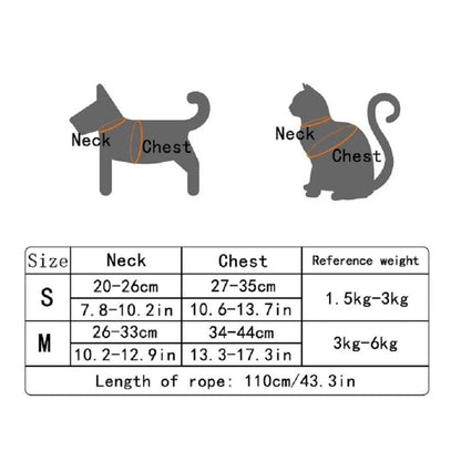 Pet Vest Harness & Leash Set