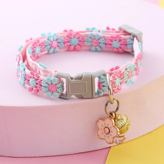 Colorful Pet Collar with Bell