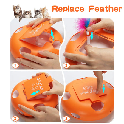 INKZOO Whack-A-Mole Interactive Cat Toy