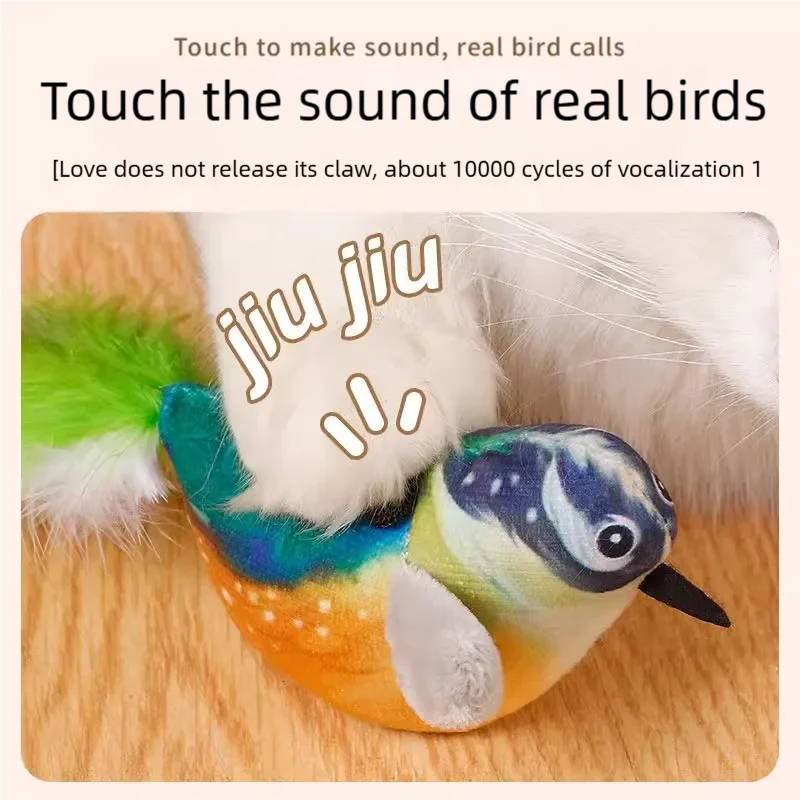 Electric Chirping Bird Cat Toy