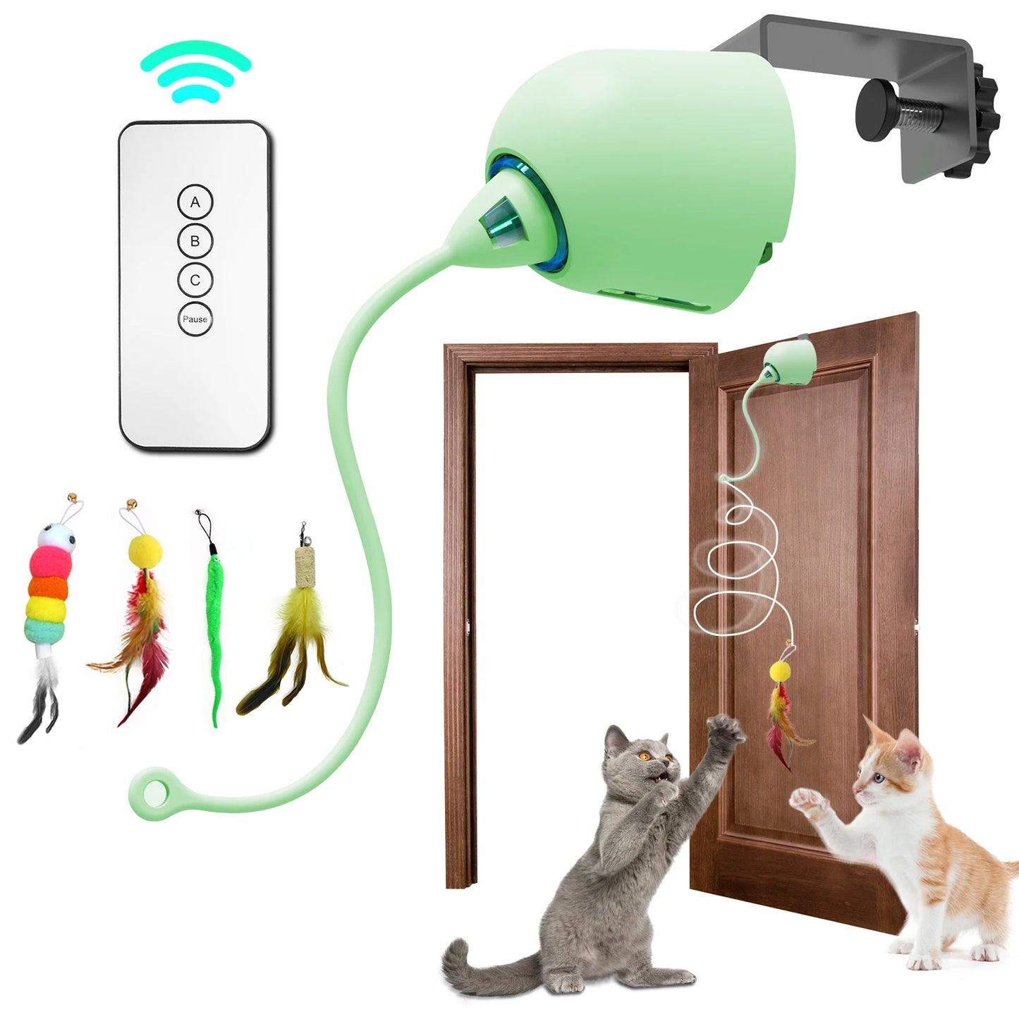 INKZOO Whack-A-Mole Interactive Cat Toy