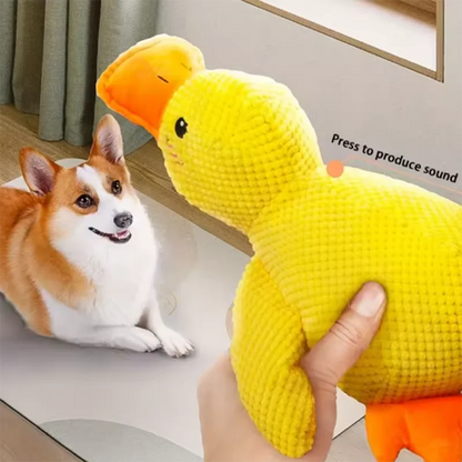 Dog Hug Duck Plush Squeaky Toy