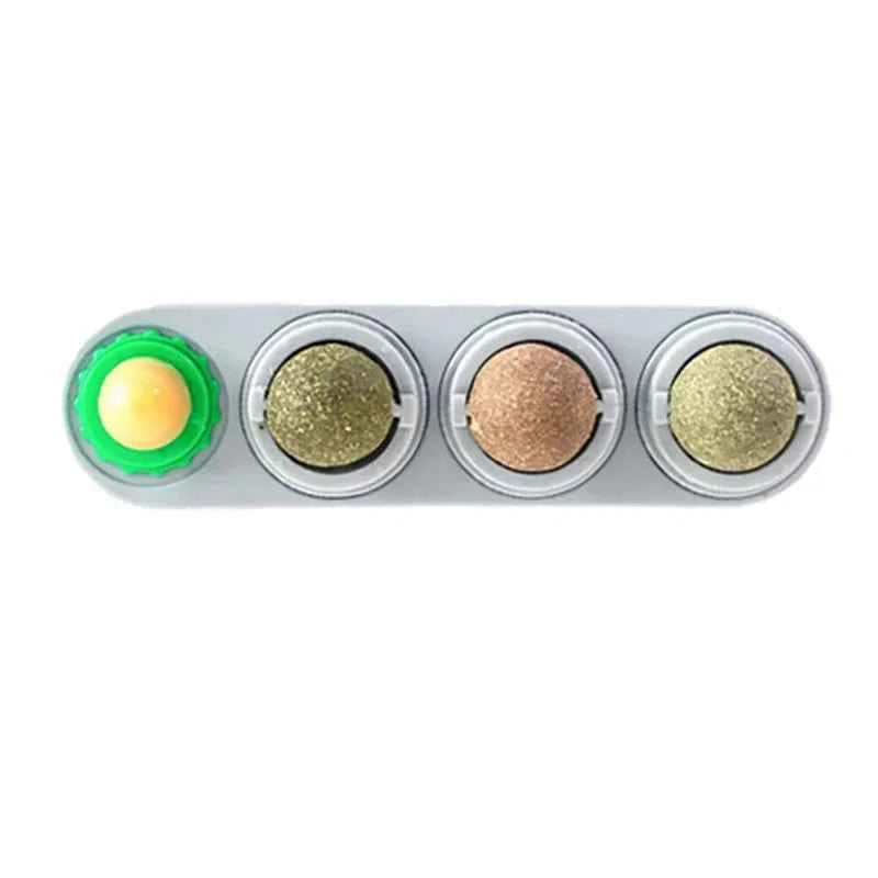 4-in-1 Rotating Catnip Wall Toy for Cats