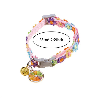 Colorful Pet Collar with Bell