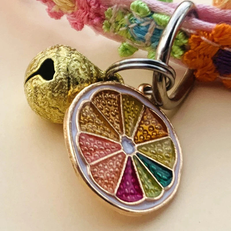Colorful Pet Collar with Bell