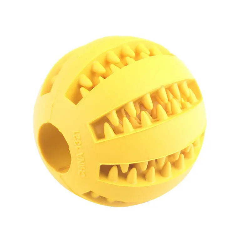 Dog Chew Ball — Treat Feeder & Teeth Cleaner
