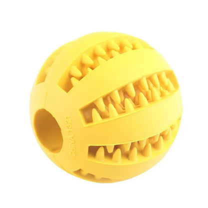 Dog Chew Ball — Treat Feeder & Teeth Cleaner