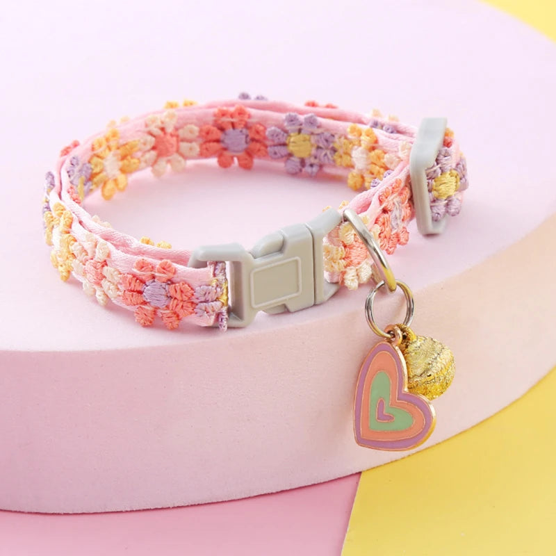 Colorful Pet Collar with Bell