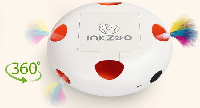INKZOO Whack-A-Mole Interactive Cat Toy