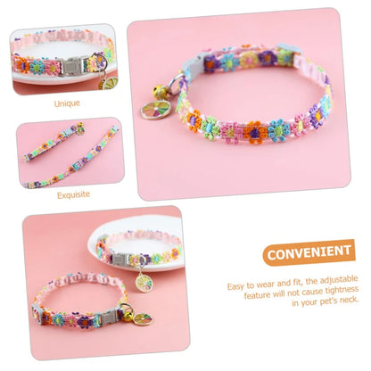 Colorful Pet Collar with Bell
