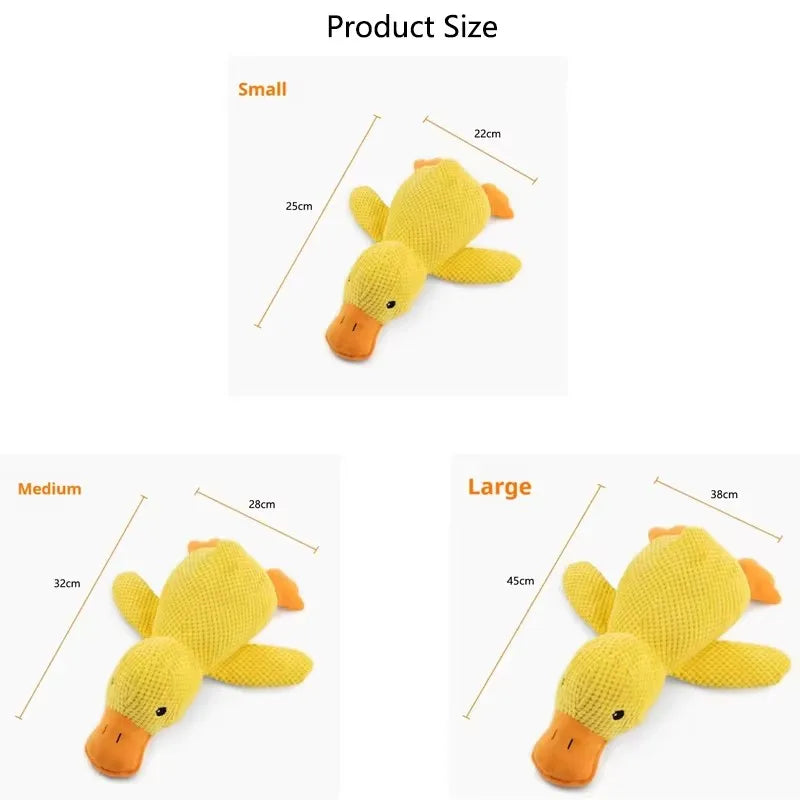 Dog Hug Duck Plush Squeaky Toy