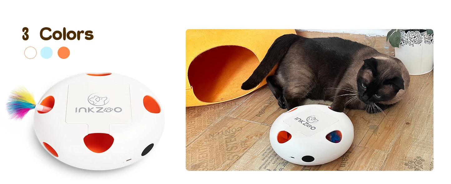 INKZOO Whack-A-Mole Interactive Cat Toy