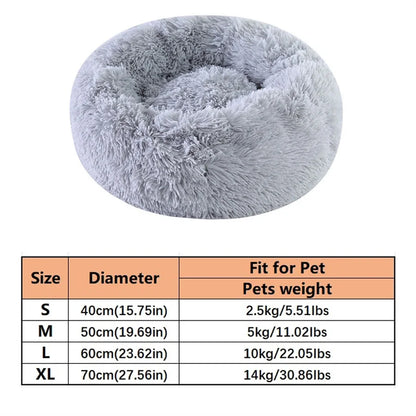 Donut Pet Bed™ – Plush Faux Fur, Washable