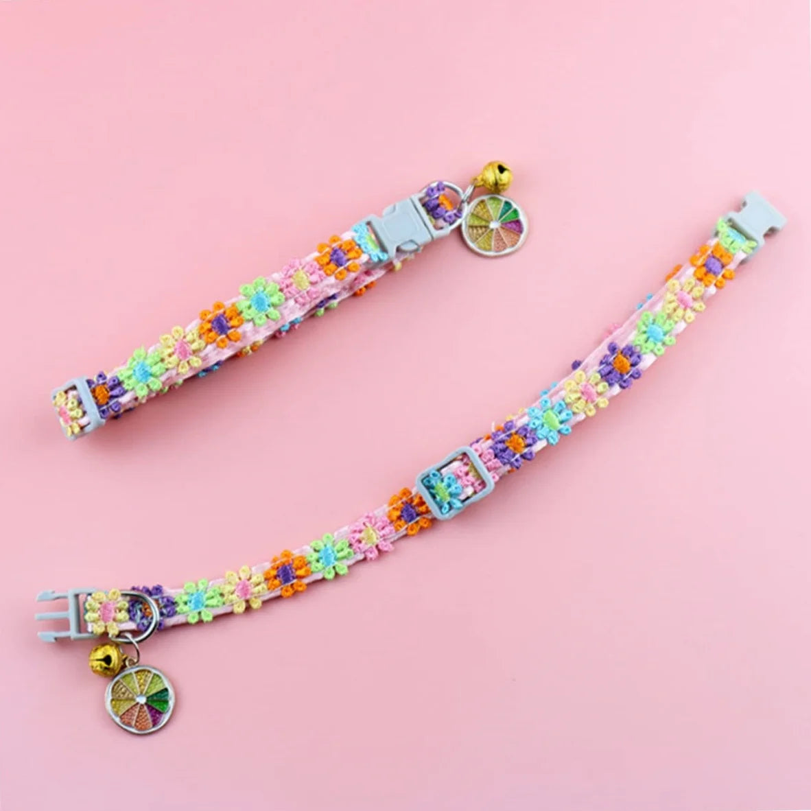 Colorful Pet Collar with Bell