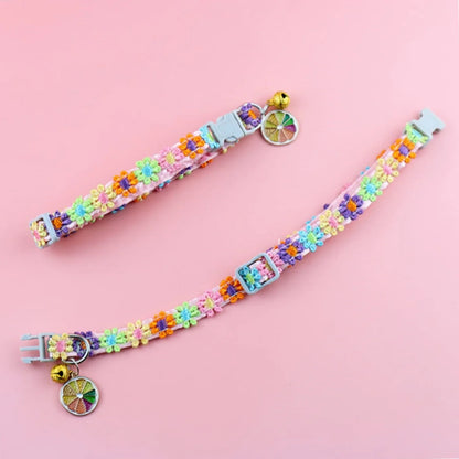 Colorful Pet Collar with Bell