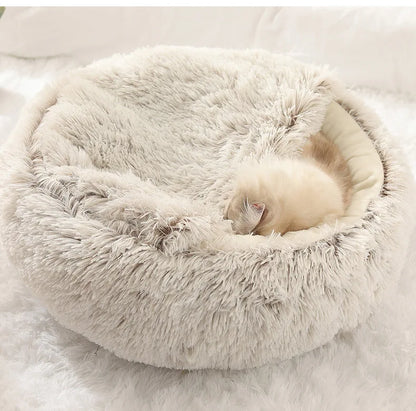Plush Cat & Dog Bed