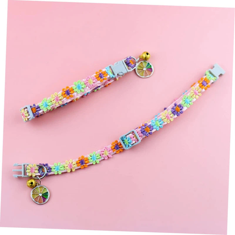 Colorful Pet Collar with Bell