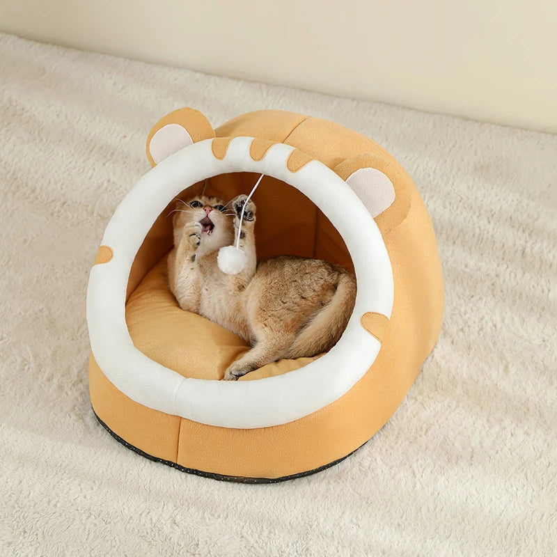 Kitten Cave Bed™ – Warm Tent House