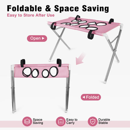 AYLO Premium 8-Hole Foldable Pet Grooming Hammock Station