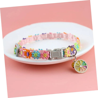 Colorful Pet Collar with Bell