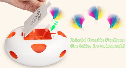 INKZOO Whack-A-Mole Interactive Cat Toy