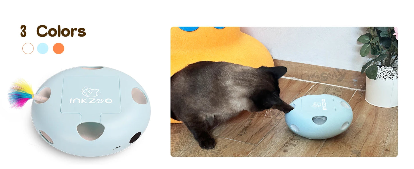 INKZOO Whack-A-Mole Interactive Cat Toy