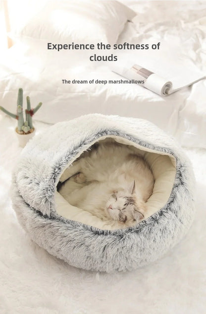 Plush Cat & Dog Bed