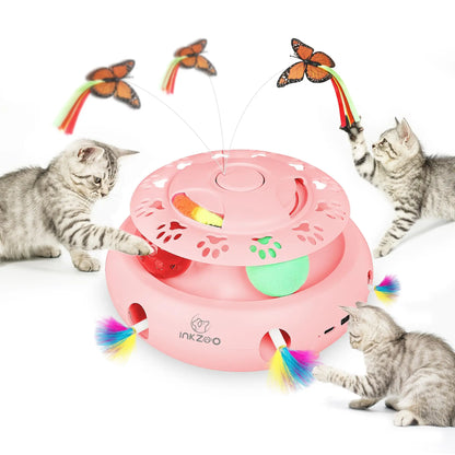 INKZOO Whack-A-Mole Interactive Cat Toy