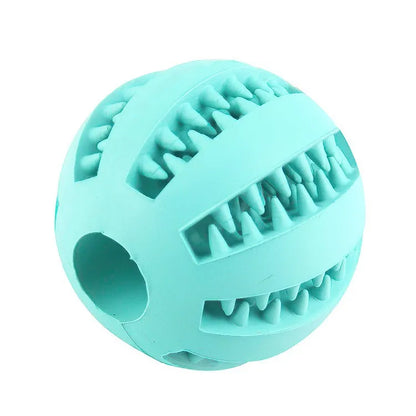 Dog Chew Ball — Treat Feeder & Teeth Cleaner