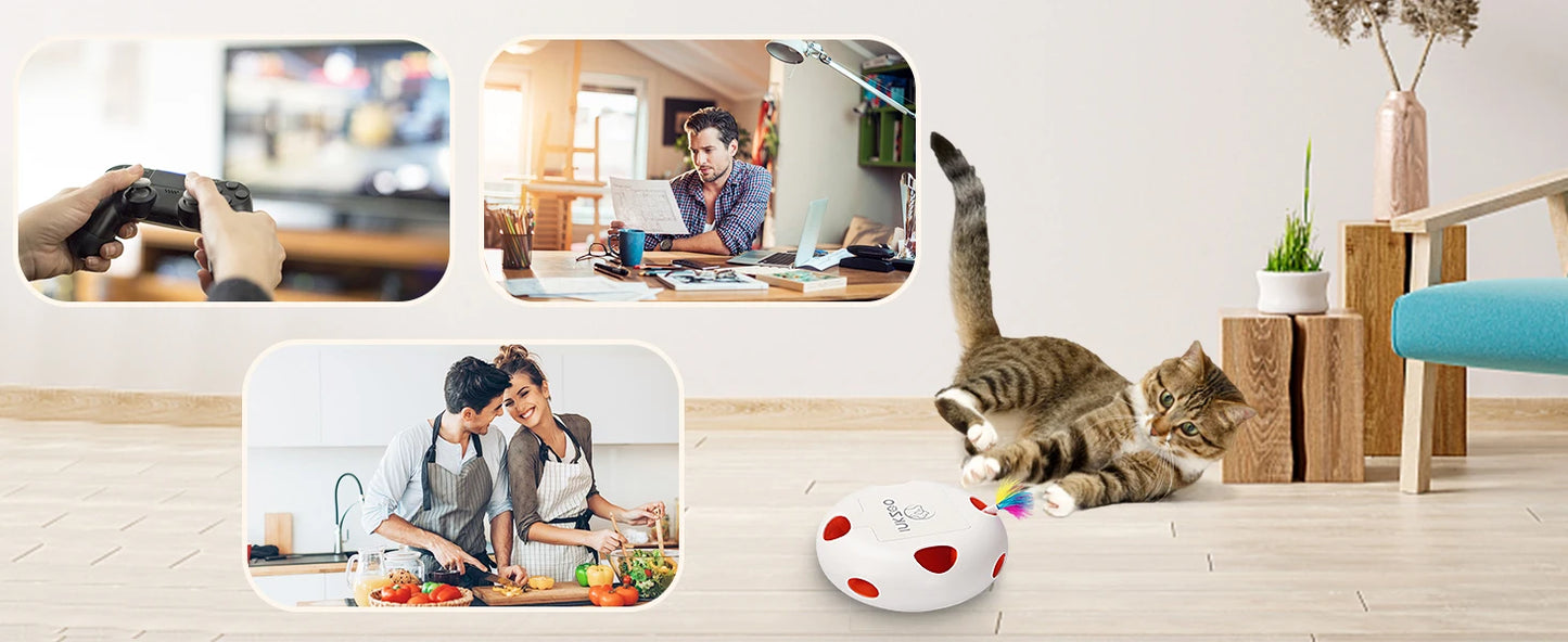 INKZOO Whack-A-Mole Interactive Cat Toy