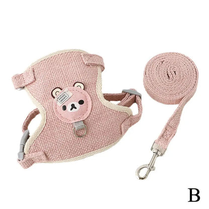 Pet Vest Harness & Leash Set