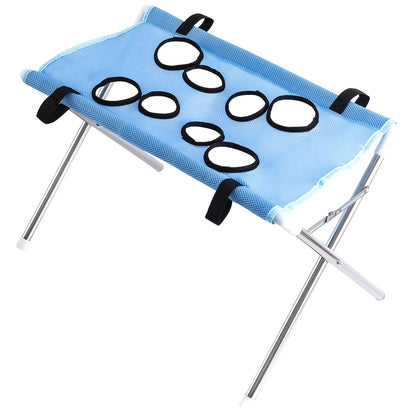 AYLO Premium 8-Hole Foldable Pet Grooming Hammock Station