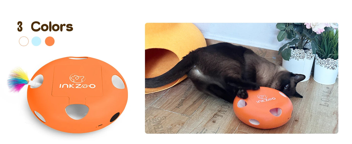 INKZOO Whack-A-Mole Interactive Cat Toy