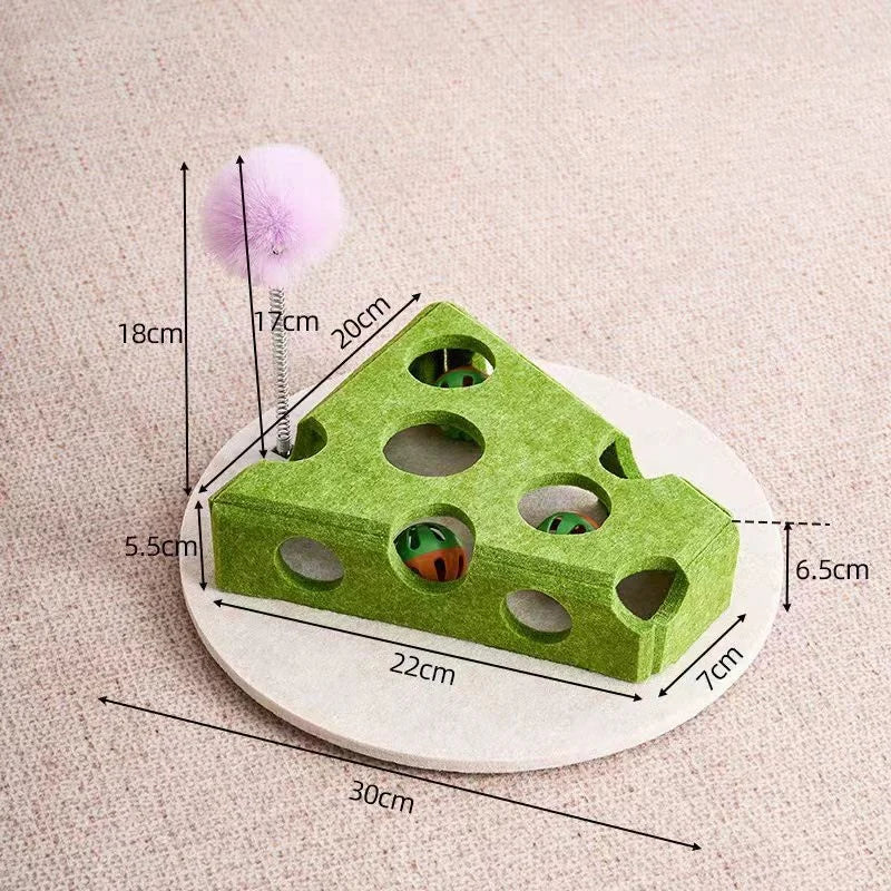 Interactive Cat Maze Toy – Felt Puzzle Ball with Bell