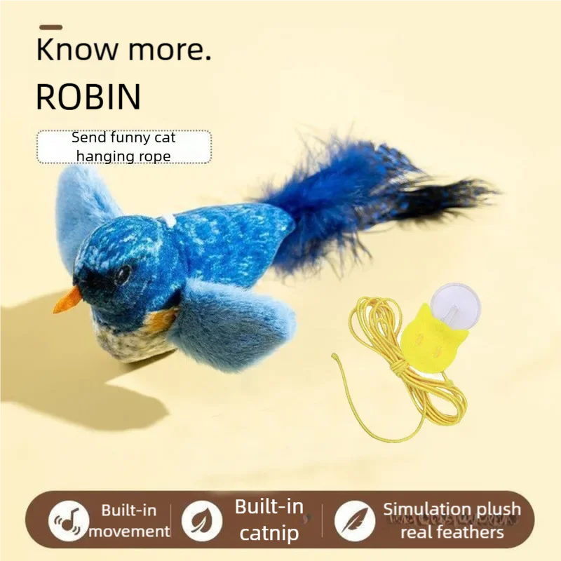 Electric Chirping Bird Cat Toy