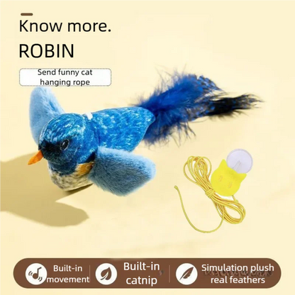 Electric Chirping Bird Cat Toy
