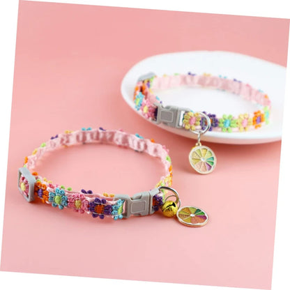 Colorful Pet Collar with Bell