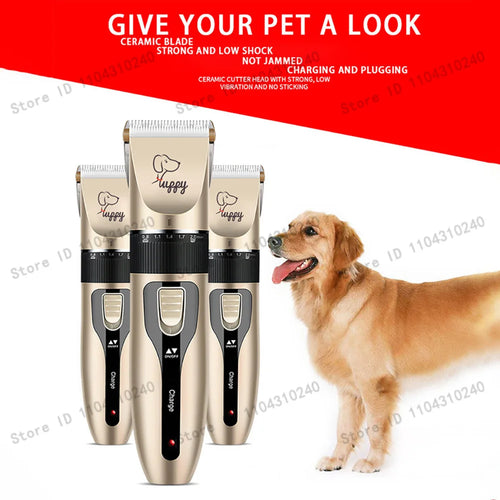 LuxeTrim™ Pro Cordless Pet Clipper – Luxury Salon-Grade Grooming Kit for Dogs, Cats & Rabbits | Rechargeable & Ultra-Quiet